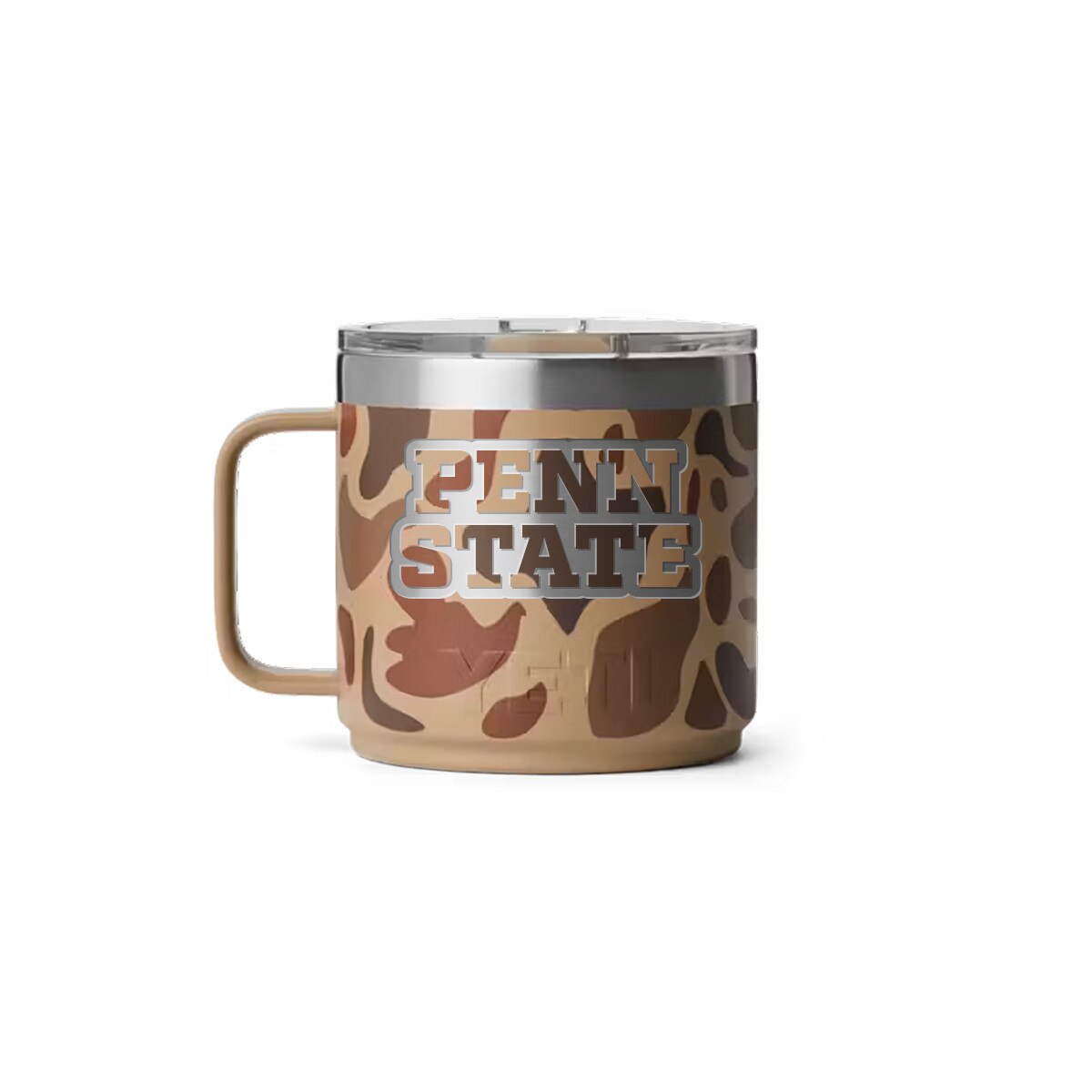Yeti 14oz wetlands camo mug with Penn State